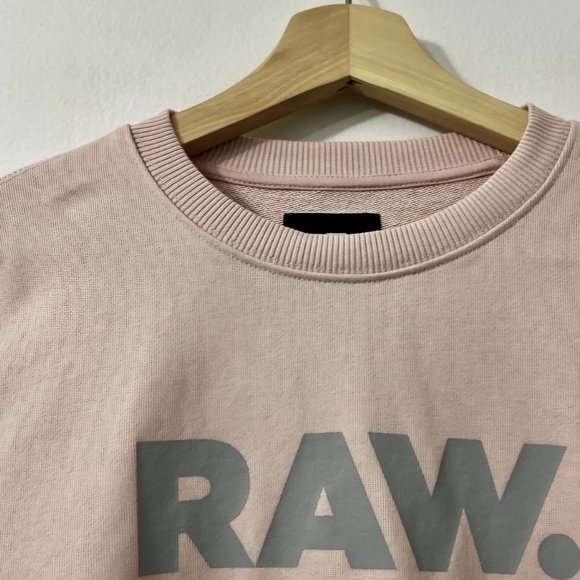 NWT - G-Star Women's Blush Pink Crew Neck Sweater, Size Med - Picture 4 of 4